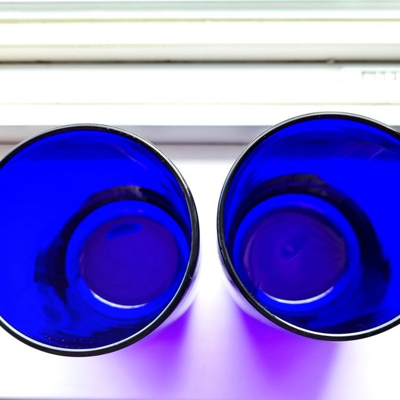 Blue Glass Tumblers - Picture 3 of 3